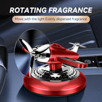 Solar Powered Rotating Air Freshener | Car Fragrance Diffuser with Propeller detail view