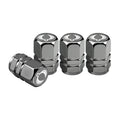 4Pcs Aluminum Alloy Car Tire Valve Caps for SsangYong Musso Korando Rexton Torres Kyro close-up view