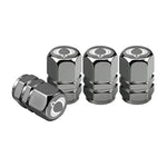 4Pcs Aluminum Alloy Car Tire Valve Caps for SsangYong Musso Korando Rexton Torres Kyro close-up view