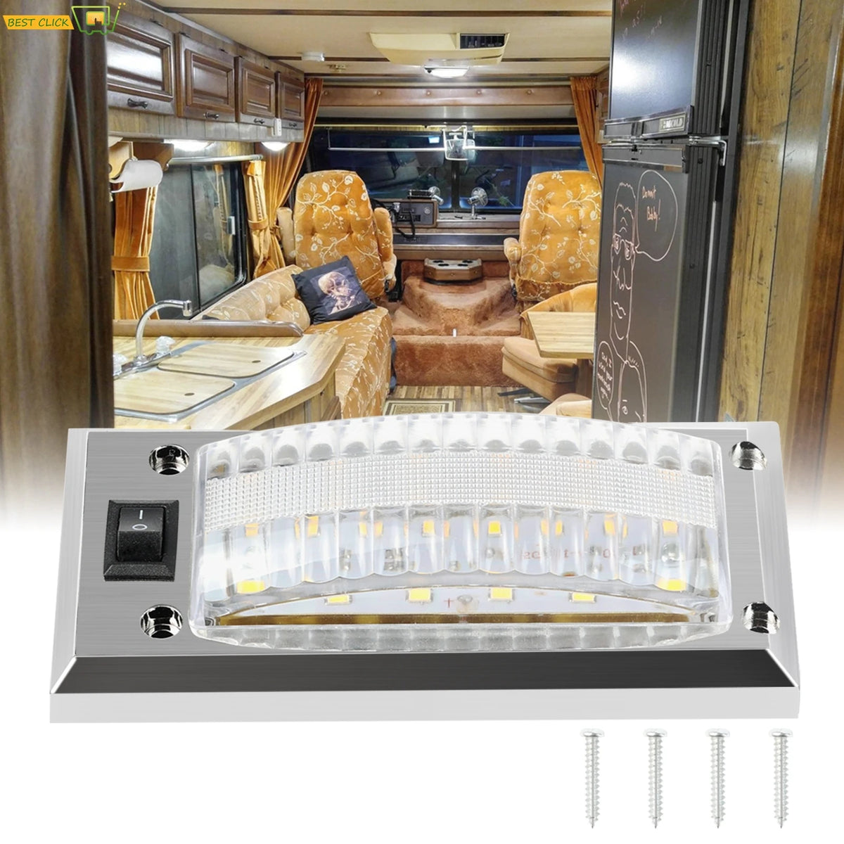 LED Interior Ceiling Reading Lamp 12V-24V alternate view