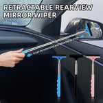 Car rearview mirror wiper, telescopic handle car rearview mirror wiper, car glass cle alternate view