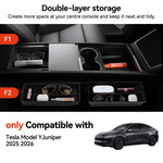 For Tesla Model 3/Y/Highland/Juniper 2026 Center Armrest Hidden Storage Box | Cup H additional angle