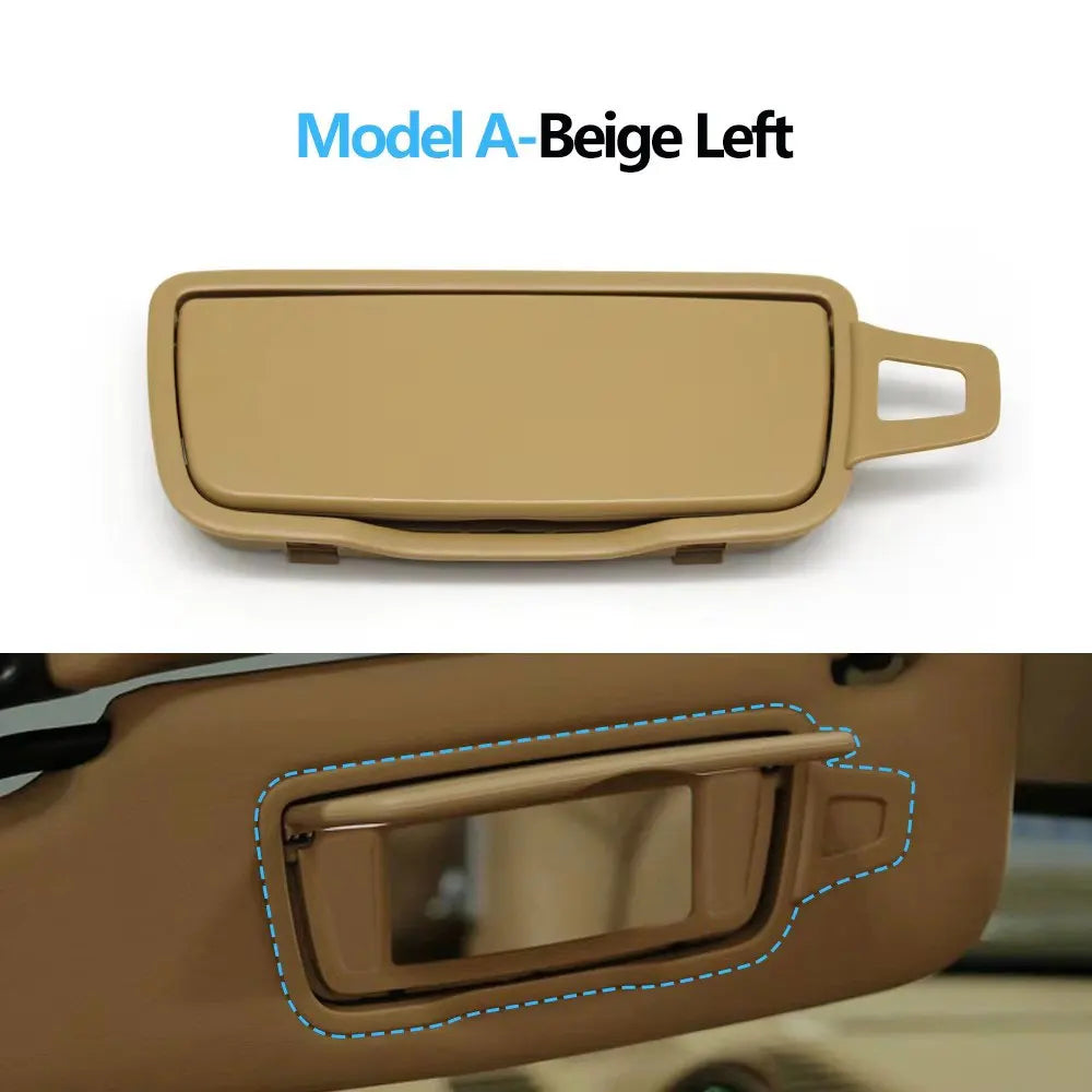 Car Left Right Sun Visor Vanity Mirror Cover Assembly For Porsche Boxster Cayman 911 981 982 991 718 982857551,982857551T