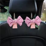 Car Seat Back Hook Bowknot Storage Bag lifestyle view