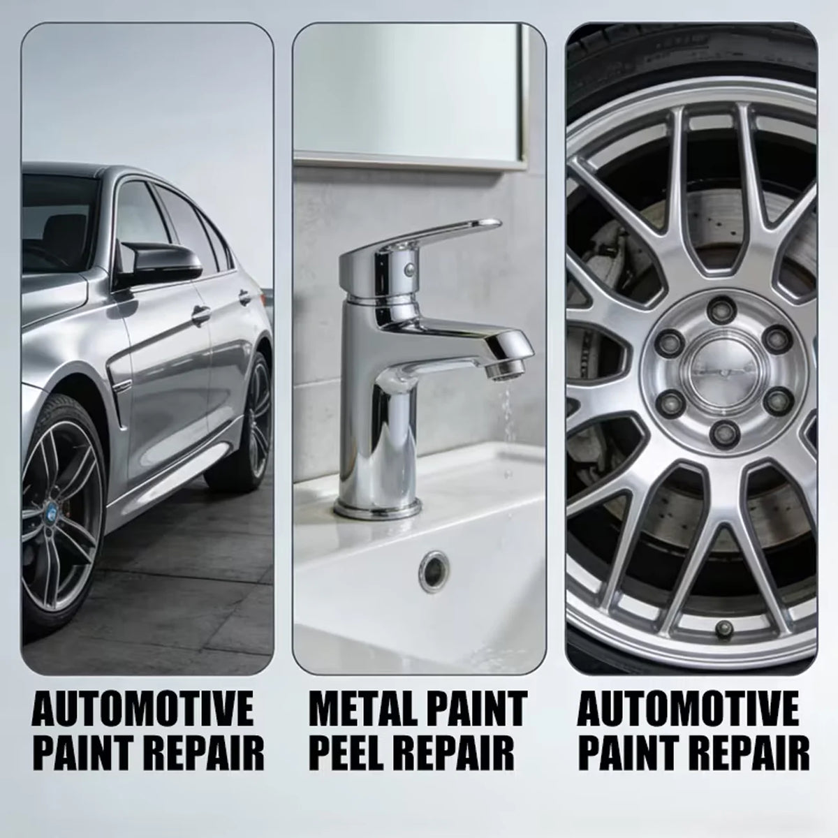 FARIENNE Silver Car Rim Touch Up Paint Pen Quick Repair For Wheel Scratches Chipped P lifestyle view