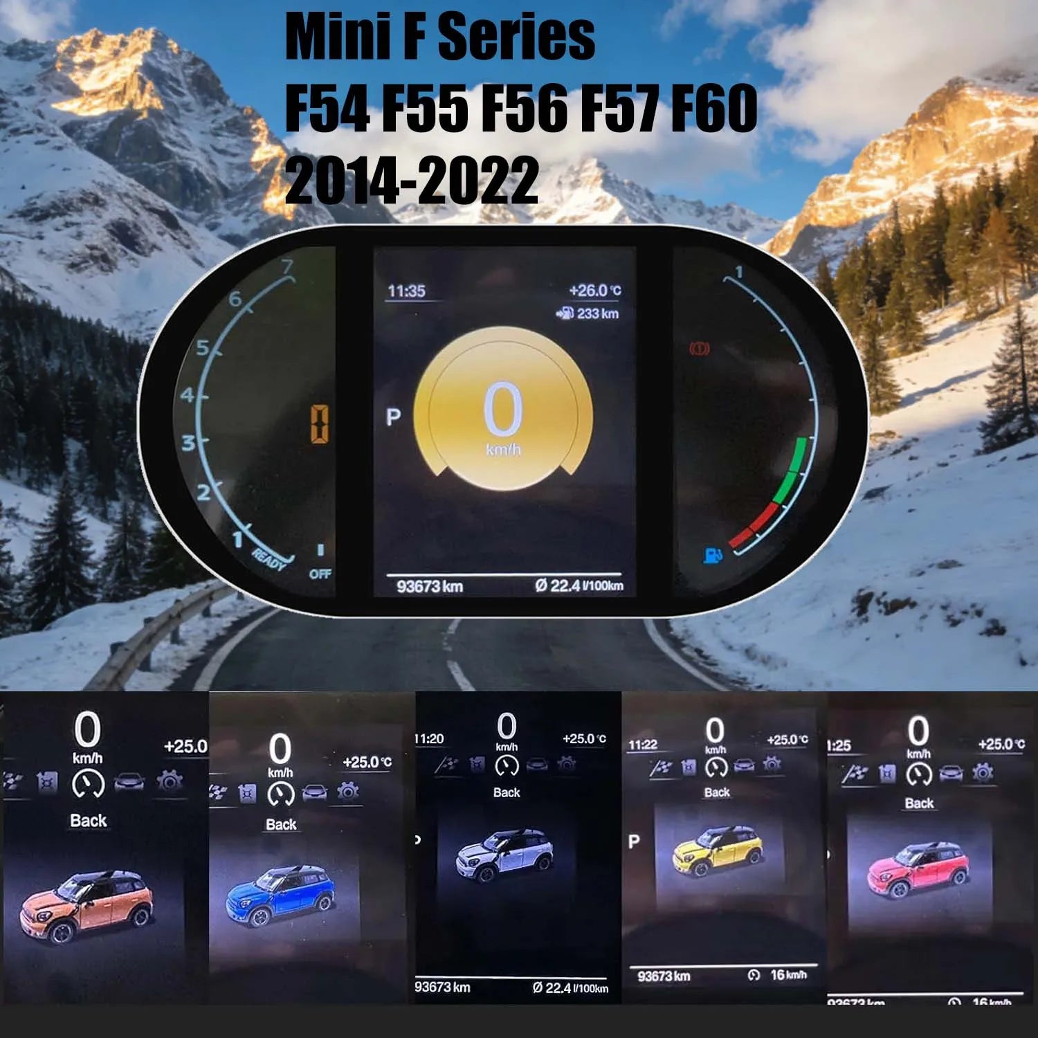 BMW Mini F Series Digital Speedometer Gauge 5.5 inch | Dashboard Instrument Cluster