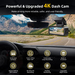 Dash Cam 4K with WiFi GPS | Built-in App Control and 24H Parking Monitor alternate view