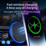 VIKEFON Magnetic Car Wireless Charger | LED/RGB Fast Charging Mount for iPhone 12-15 lifestyle view