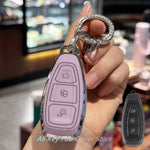 Car Key Case Cover Keychain For Ford Fiesta IV Focus III Galaxy Fusion Mondeo IV B- additional angle