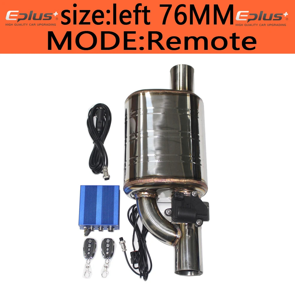 EPLUS Car Exhaust Electric Valve Control Kit | Universal Stainless Steel Muffler Syst alternate view