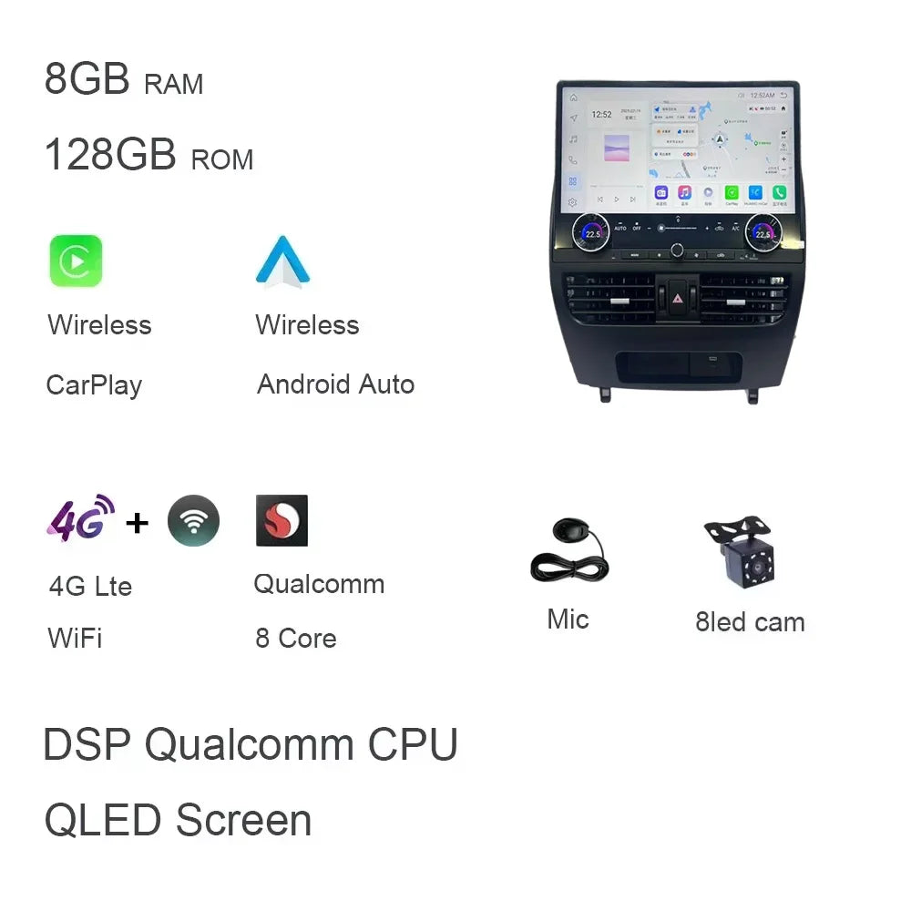 CarPlay 16.8'' Android 13 Car Android Player 8GB 256G Multimedia Car Radio GPS WiFi For detail view