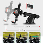 Universal Car Phone Holder Mount | 360 Degree Rotating Retractable Arm Stand close-up view