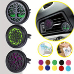 Car Air Vent Diffuser Clip | Stainless Steel Car Freshener Holder with 10 Refill Pads