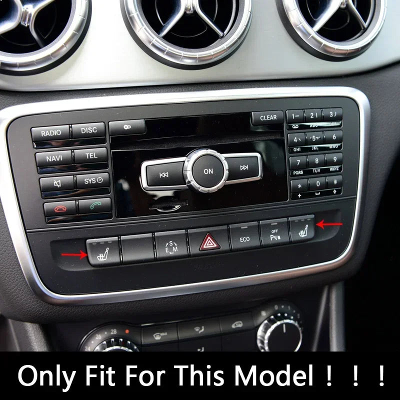 Car Console Air Conditioner Buttons Decals Trim For Mercedes Benz GLA X156 CLA C117 A B Class W176 W246 Auto Interior Stickers