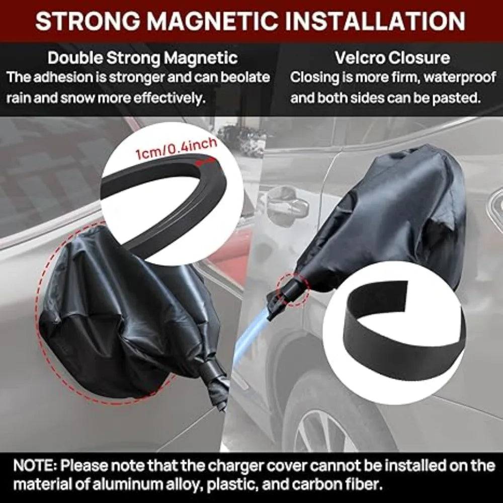 Magnetic EV Charger Port Cover | All-Weather Plug Protector for Electric Cars lifestyle view