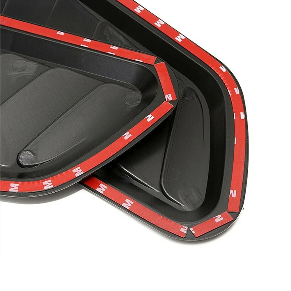 Universal Car Hood Scoop Carbon Fiber Air Intake Vent Cover 2PCS Styling Accessories lifestyle view