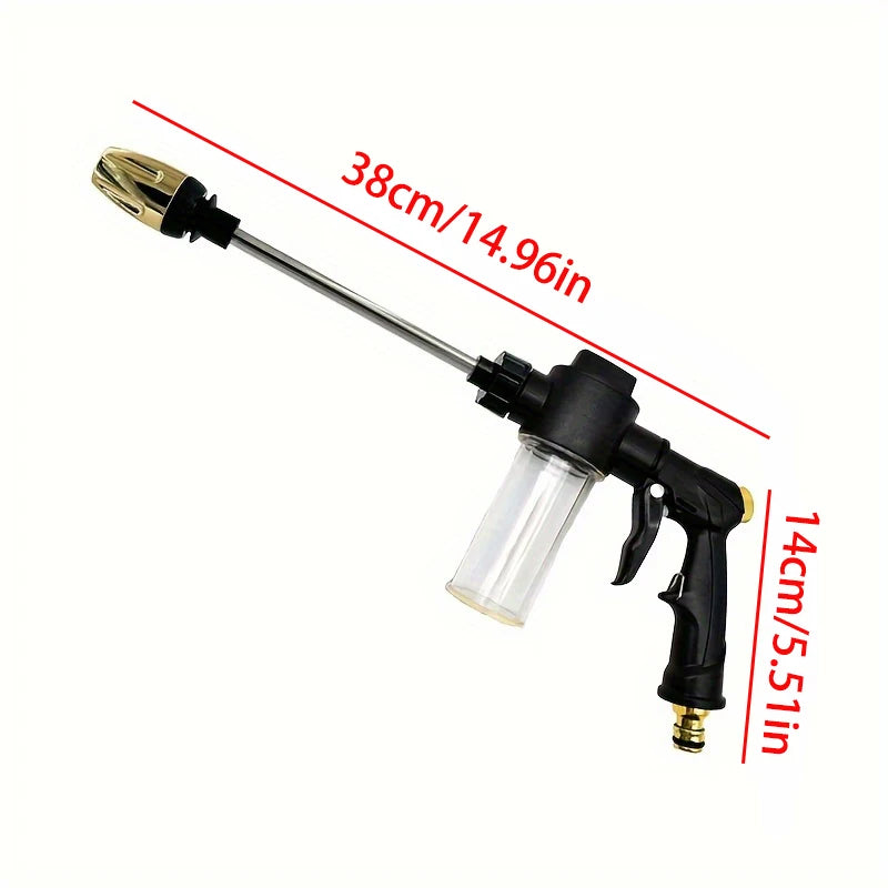 High-Pressure Car Washing Water Gun | RV External Cleaning Foam Kettle Garden Hose No alternate view