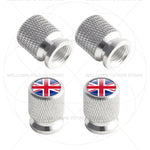 For Sweden Swedish Flag Union Jack Britain Flag Emblem 4Pcs Aluminum Motorcycle Car T lifestyle view