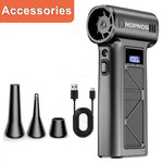Car Vacuum Cleaner Air Duster Electric Dust Collector Air Blower Turbo Fan Cleaning Tools Hair Dryer Auto Accessories for Home Outdoors Camping RV Truck Trailer Universal