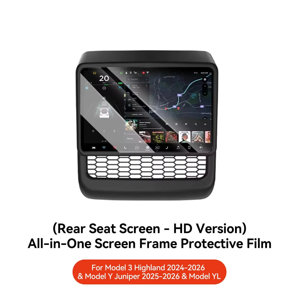 Tesla Model 3 & Model Y Rear Center Console Air Vent Dust Cover | Interior Protection Ac detail view