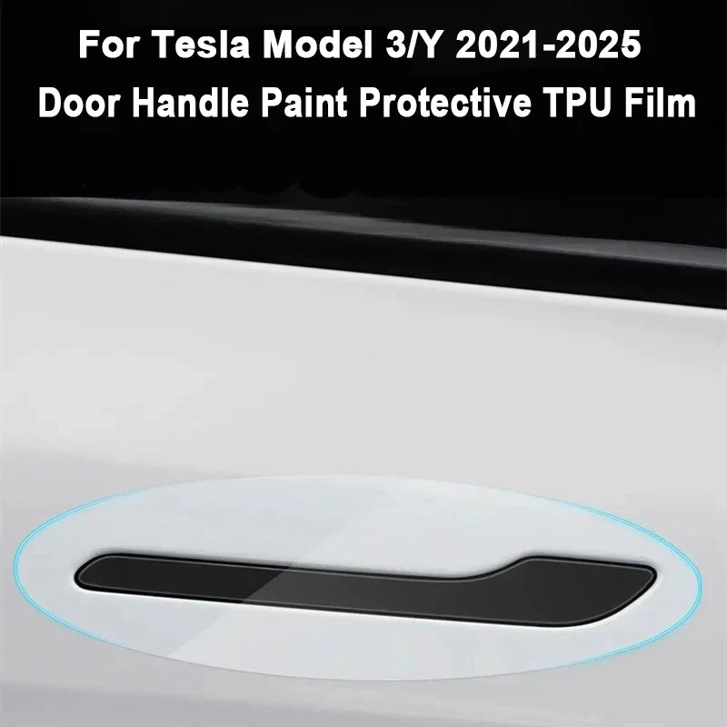 For Tesla Model 3 Y Juniper 2021-2025 Inverted Door Handle Scratch Protector | TPU Paint Protective