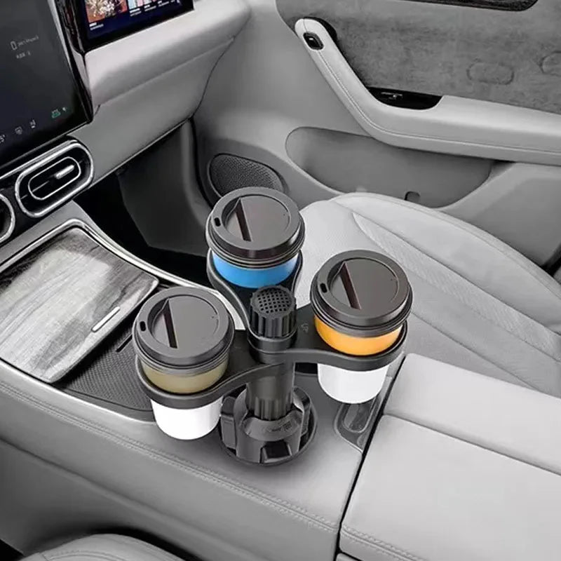360 Rotating Car Cup Holder Expander Adapter | Adjustable Beverage Bottle Mount alternate view