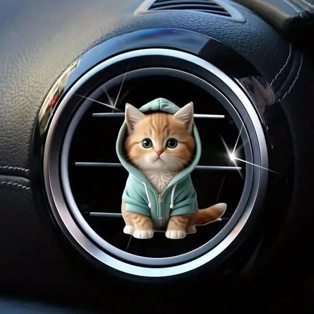 Lovely Cartoon Dog Car Perfume Auto Air Freshener Diffuser Outlet Vent Perfume Clips Air Aroma Diffuser Lasting Aromatherapy