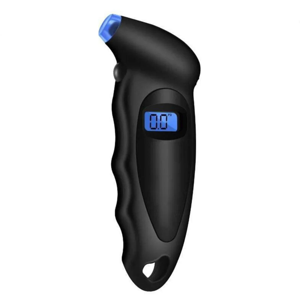 New Tire Pressure Gauge Backlight High-precision Digital Tire Pressure Monitoring Car close-up view