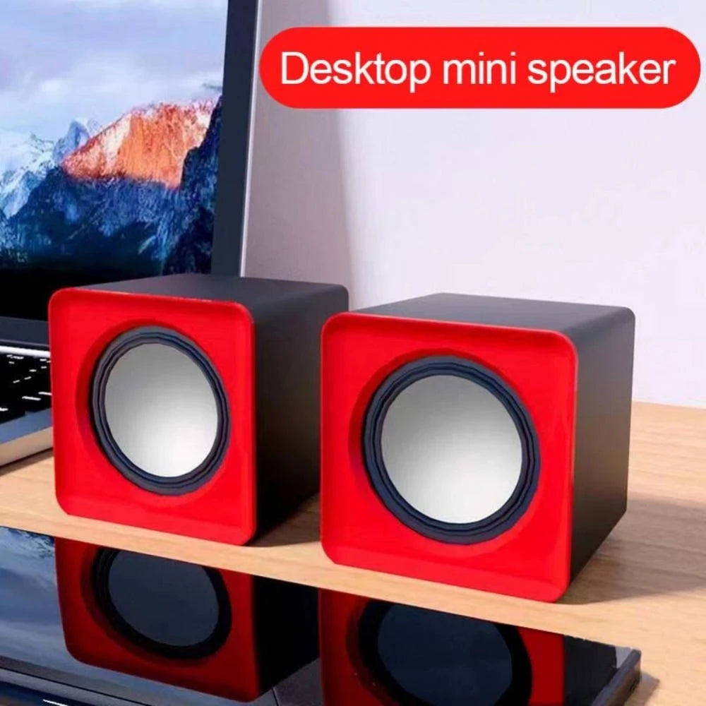 AyeBeau USB Computer Speaker | 2.0 Stereo Desktop Soundbar for PC Laptop