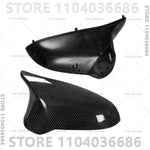 For 2015 2016 2017 2018 2019 2020 F80 F82 F87 BMW M2 M3 M4 A Pairs Side Mirror Cover Caps Carbon Fiber or Gloss Black