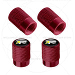 For Volvo R Design Emblem Aluminum Tire Valve Caps | 4-Pack Dust Covers lifestyle view