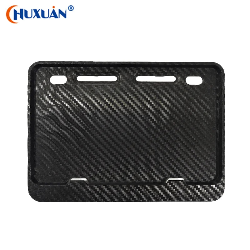 Universal Motorcycle License Plate Frame | Rustproof Front & Rear Fit additional angle