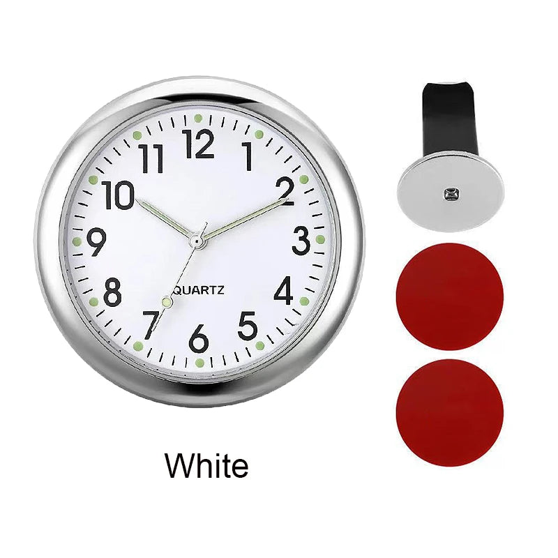Luminous Car Clock Air Outlet Mini Quartz Clock with Clip | Auto Ornament Waterproo additional angle