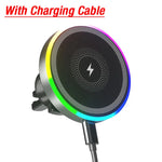 RGB Light Car Magnetic Phone Holder | Wireless Charger for Magsafe iPhone alternate view