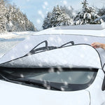Universal Cartoon Front Car Snow Frost Cover | Windshield Frost Protection & Sunshade alternate view