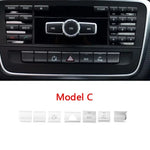 Car Console Air Conditioner Buttons Decals Trim For Mercedes Benz GLA X156 CLA C117 A B Class W176 W246 Auto Interior Stickers