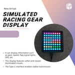 Sim Racing Dashboard Display | 8x8 RGB LED Gear and Flag Signal Panel for PC Sim Game alternate view