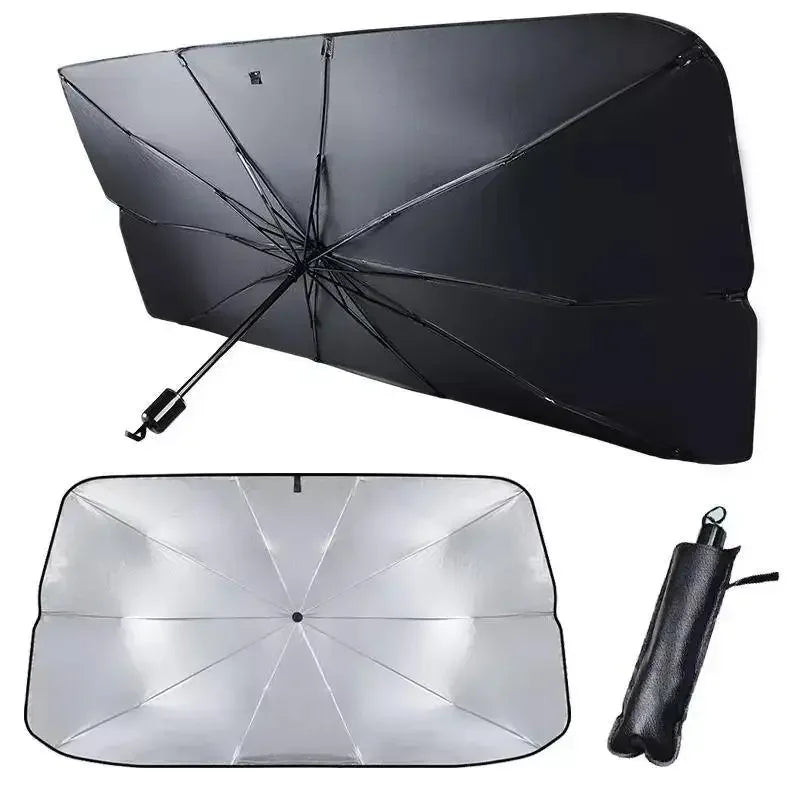 Foldable Car Sun Shade Windshield Umbrella Parasol lifestyle view