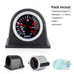Universal 52mm Car Turbo Boost Gauge | LED Digital Pointer with Smoke Lens alternate view