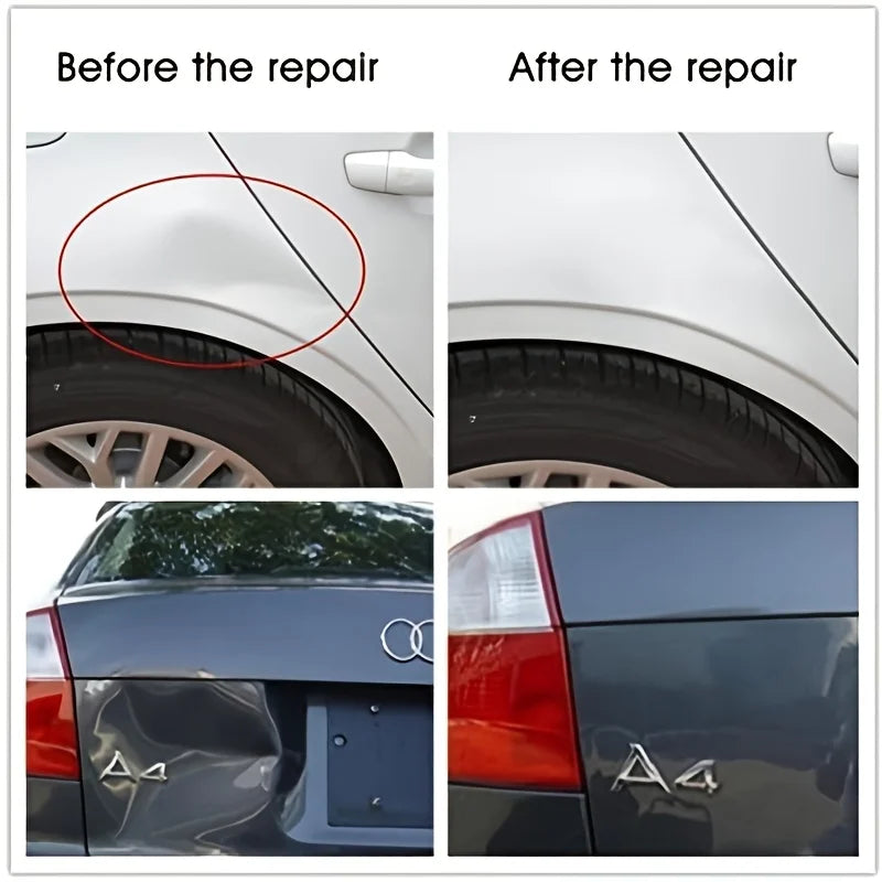 Auto Dent Repair Tool Kit for Shallow Car Body Dent Repair With T-Handle Rod, Rubber Mallet, Repair Tips And Wedge Tools For Garage And DIY Vehicle Maintenance