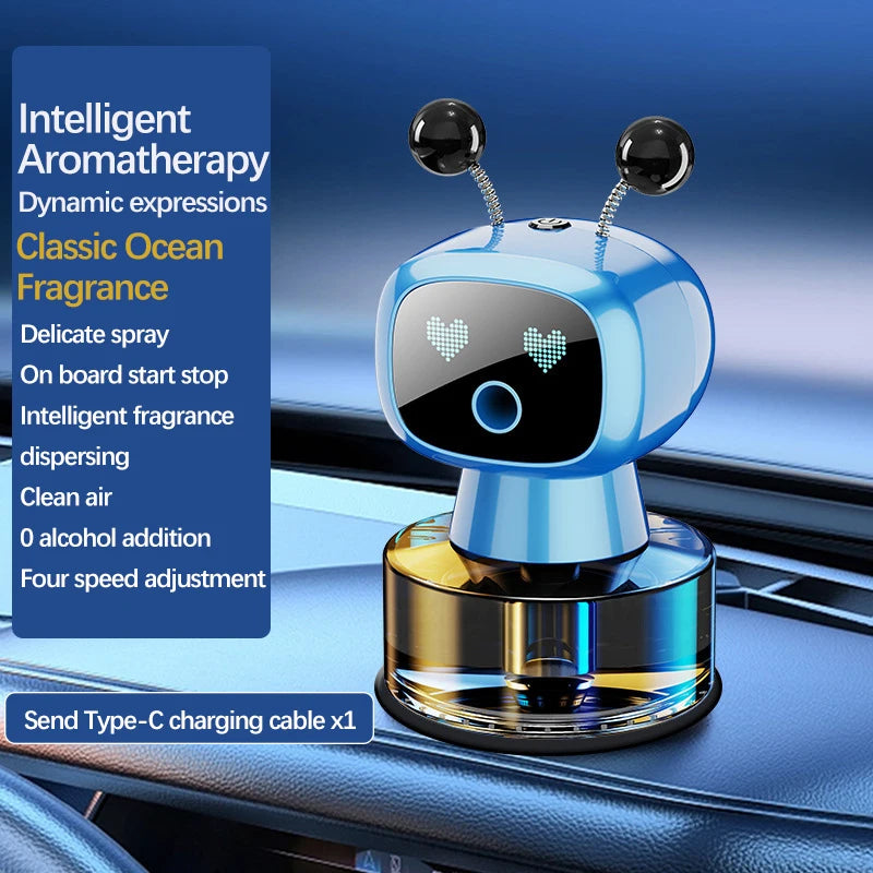 Rechargeable Smart Car Air Freshener | Adjustable AI Aroma Diffuser detail view