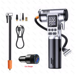 Wireless Car Tire Inflator | Portable Air Compressor with Emergency Tools close-up view