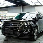 Glossy Black Vinyl Wrap | Self-Adhesive Car Wrapping Foil detail view