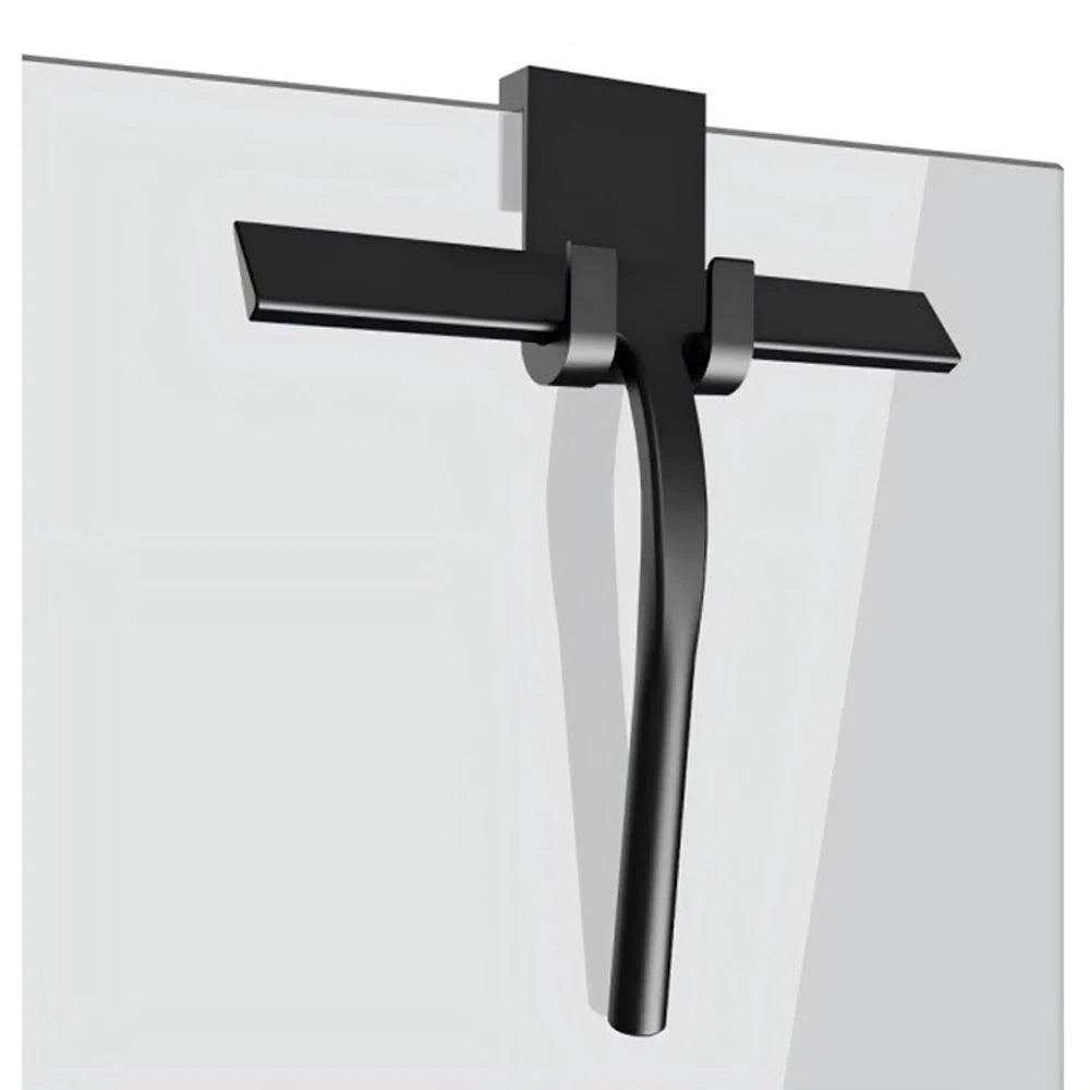 Bathroom Shower Squeegee Household Glass Wiper Window Mirror Silicone Scraper Shower Doors Hanging Squeegee Holder Cleaning Tool