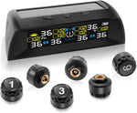 4/6 Sensors TPMS Tire Pressure Monitoring System | Solar Wireless Car Tire Pressure Monitor