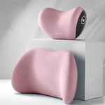 Ergonomic memory foam car seat cushion - suitable for all seasons comfort car headrest close-up view