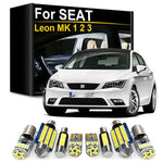 Seat Leon LED Interior Light Kit – Canbus Error Free, 300% Brighter (MK1 MK2 MK3, 1999–2022)
