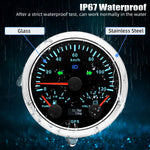 85mm 3 in 1 GPS Speedometer, Fuel Level Gauge, and Voltmeter | 12V/24V for Car, Marine close-up view