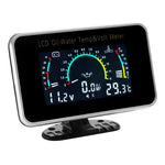 3 IN 1 LCD Gauge Multifunctional Oil Temperature Water Temperature Voltmeter with Sensor detail view