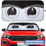 Devil's Eyes 70x150cm Cartoon Car SunShade Windscreen Front Window Visor | Solar Prote close-up view